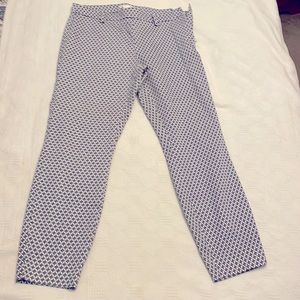 H & M side zip womens khakis with tapered leg